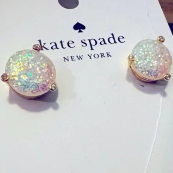 kate spade Jewelry - NWT Reserve Kate Spade Iridescent Glitter Stud Earrings